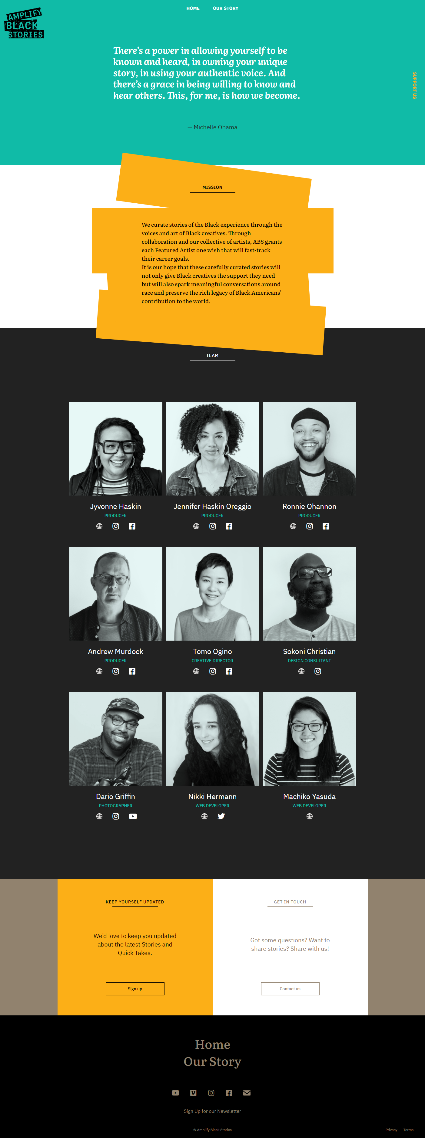 View of about screen